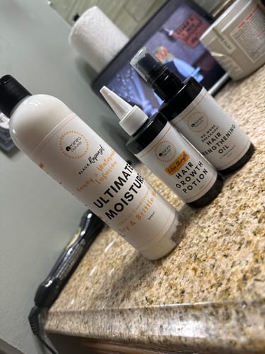 Customer photo review of Hair Strengthening Oil - Extra Strength