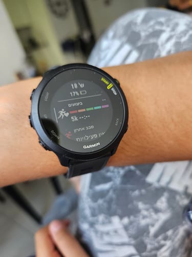 Customer photo review of שעון GARMIN FORERUNNER 55 שחור