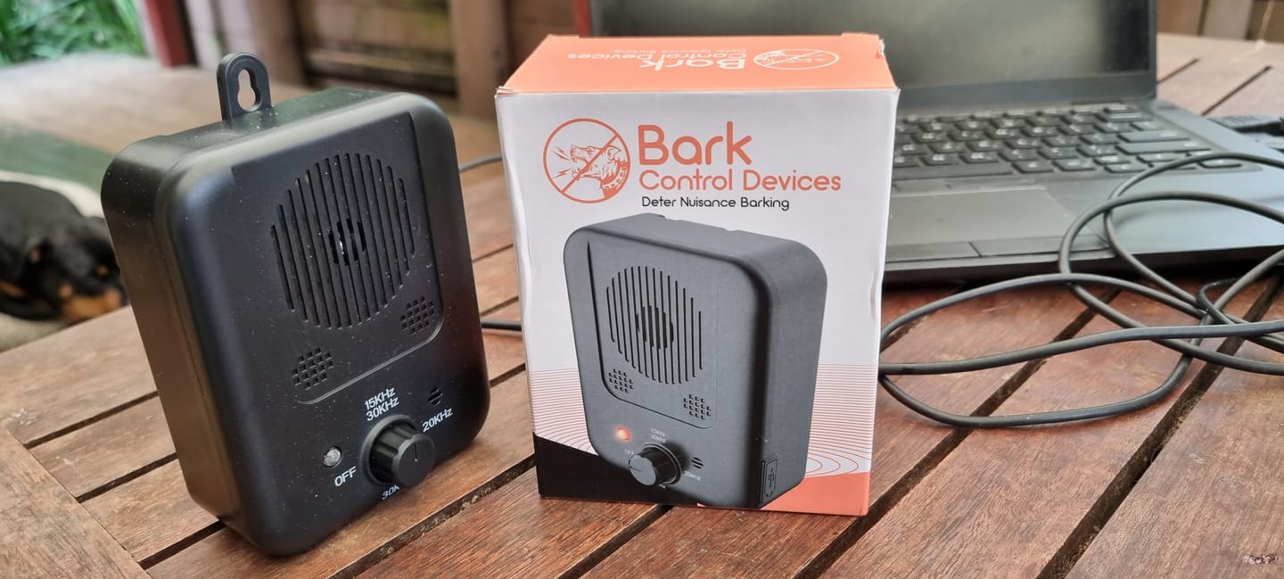 Customer photo review of Dog Bark Silencer