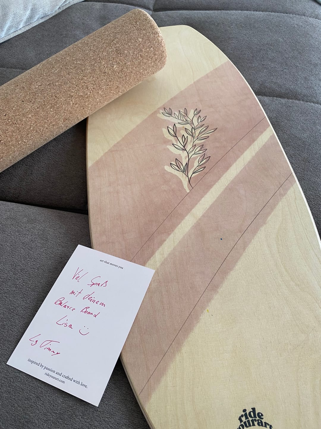 Customer photo review of Balance Board Floral