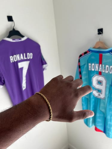 Customer photo review of ROPE BRACELET 3 MM (GOLD)