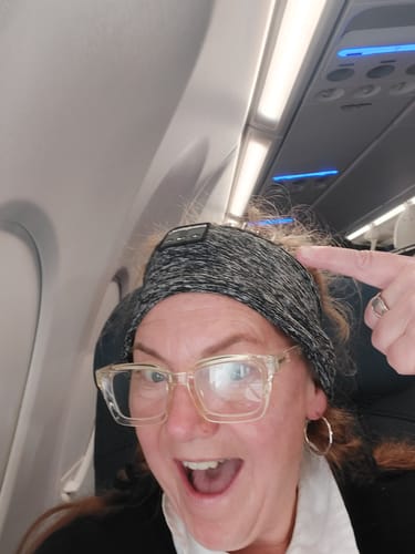 Customer photo review of CozyBand Wireless Headphones