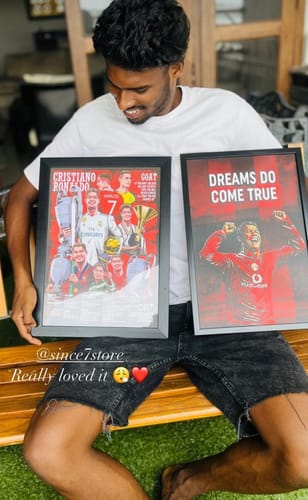 Customer photo review of Cristiano Ronaldo Career Story Frame