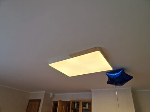 Customer photo review of Modern Rectangle LED Flush Mount Ceiling Light