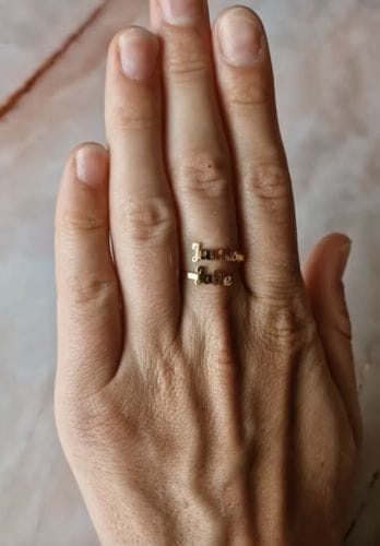 Customer photo review of Name ring