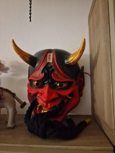Arman L. review of Red Handcrafted Ghost Hannya Resin Mask image 1 out of 1