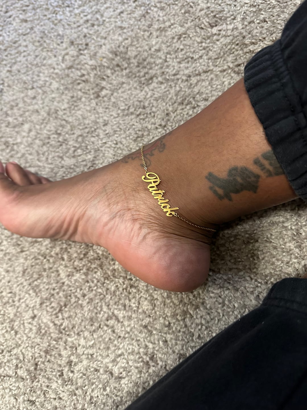 Customer photo review of Personalized Name Anklet/ Bracelet