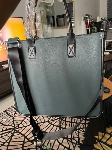 Customer photo review of Ares Tote Bag With Zipper - Dark Green