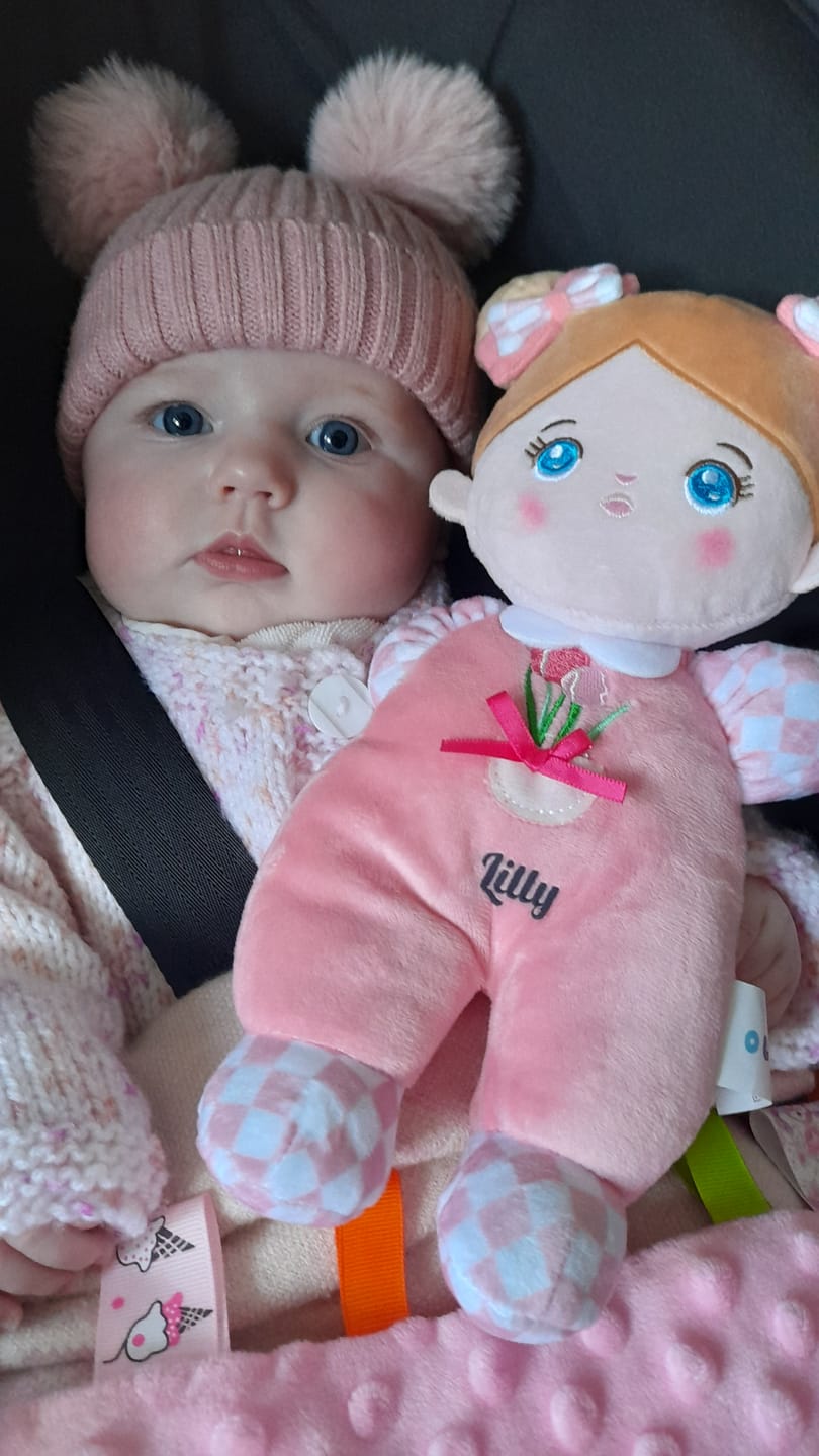 Customer photo review of Personalized 10 Inch Plush Doll
