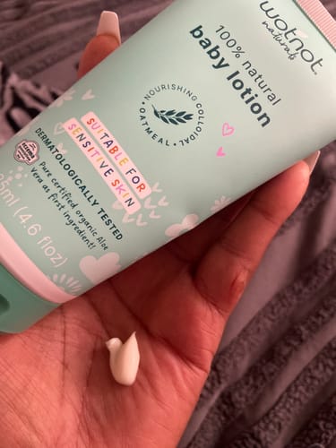 Customer photo review of 100% Natural Baby Lotion