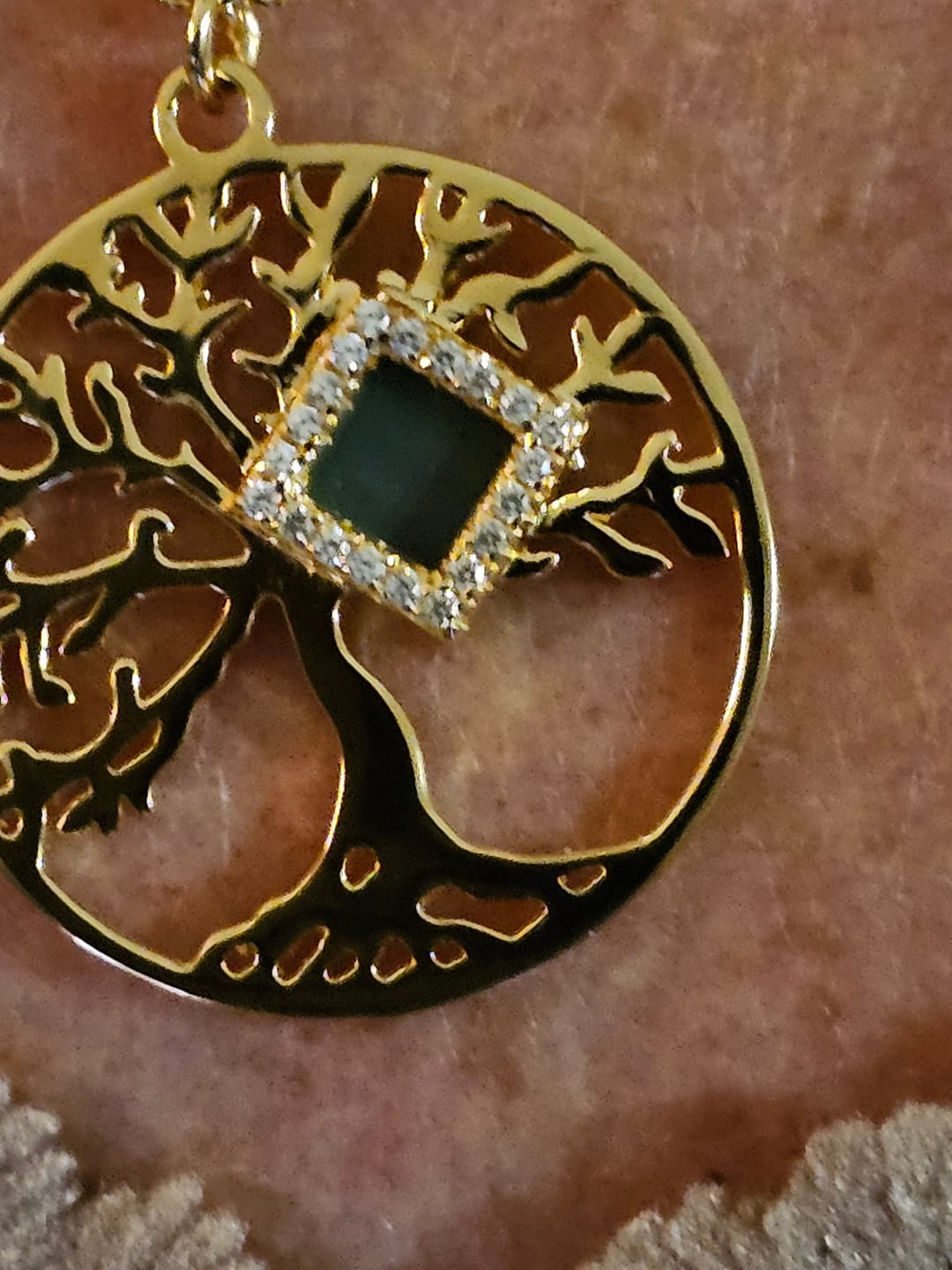 Customer photo review of Tree of Life Necklace