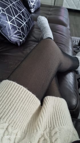 Avis photo d'un client sur COLLANT POLAIRE TRANSPARENT LEGGS