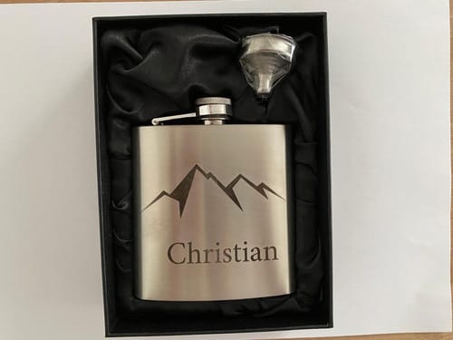 Customer photo review of Flachmann mit Gravur