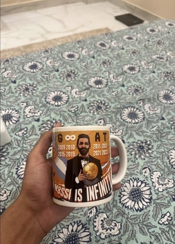 Customer photo review of Lionel Messi Ballon D'or Special Mug