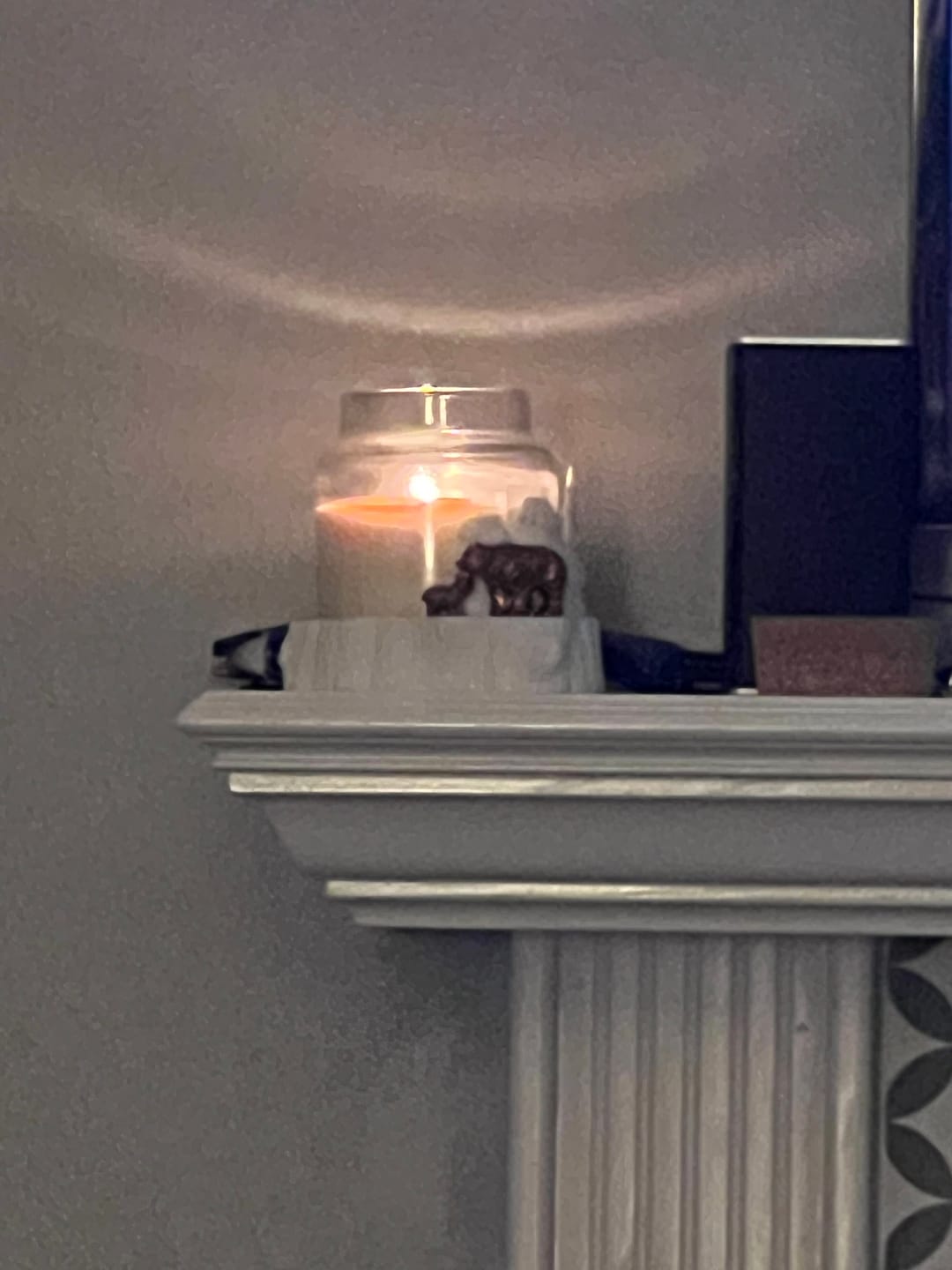 Customer photo review of Pumpkin Soufflé 22 oz Glass Candle