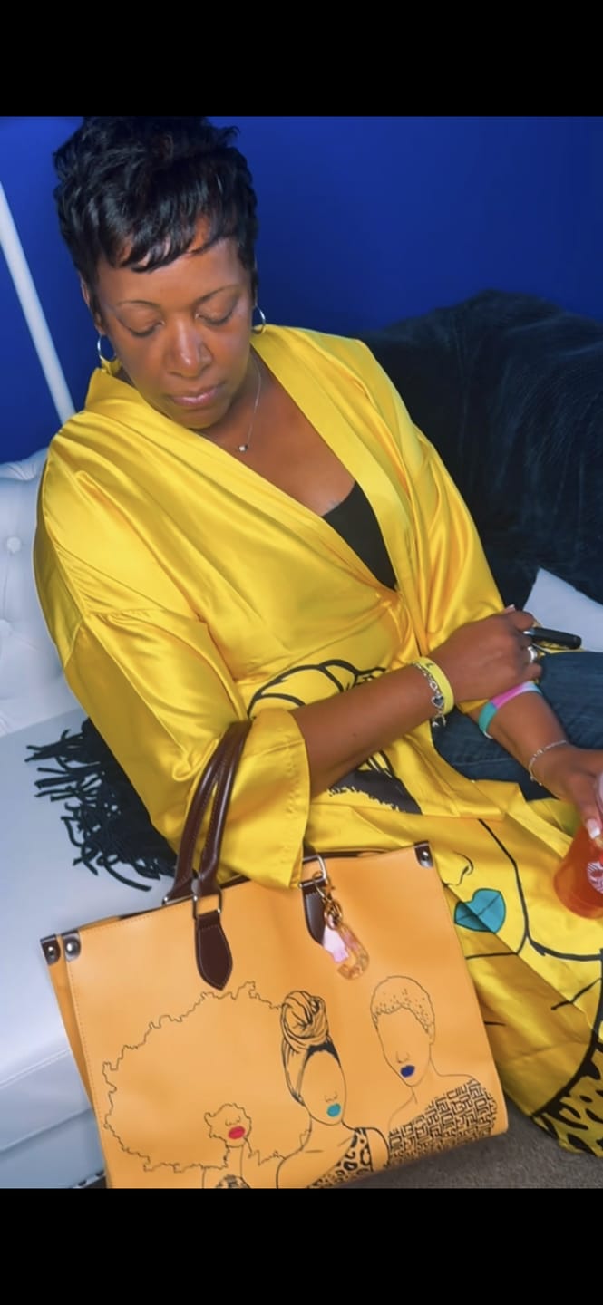 Customer photo review of Mahogany Tote Bag