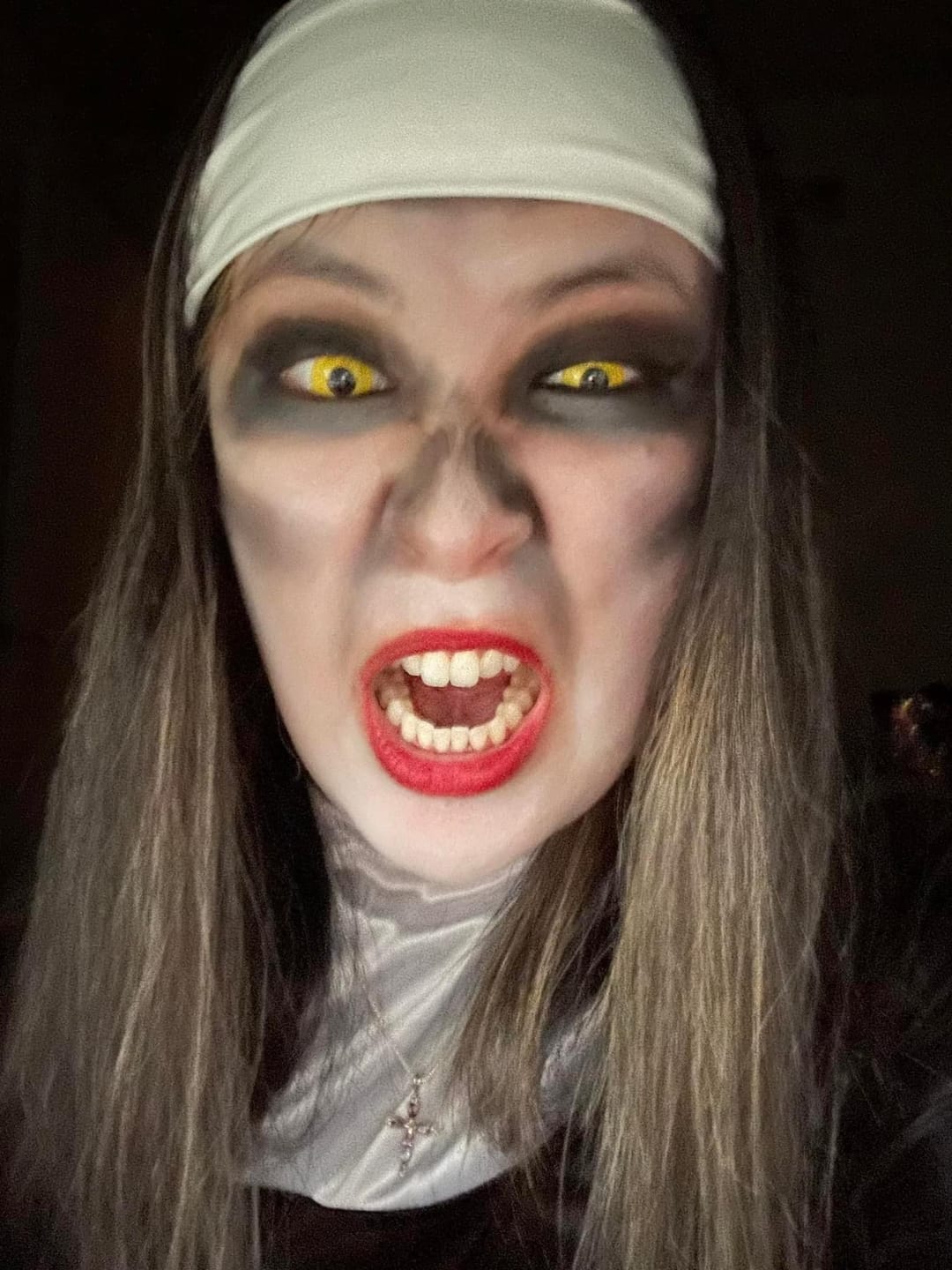 Customer photo review of Halloween Yellowout Coloured Contact Lenses