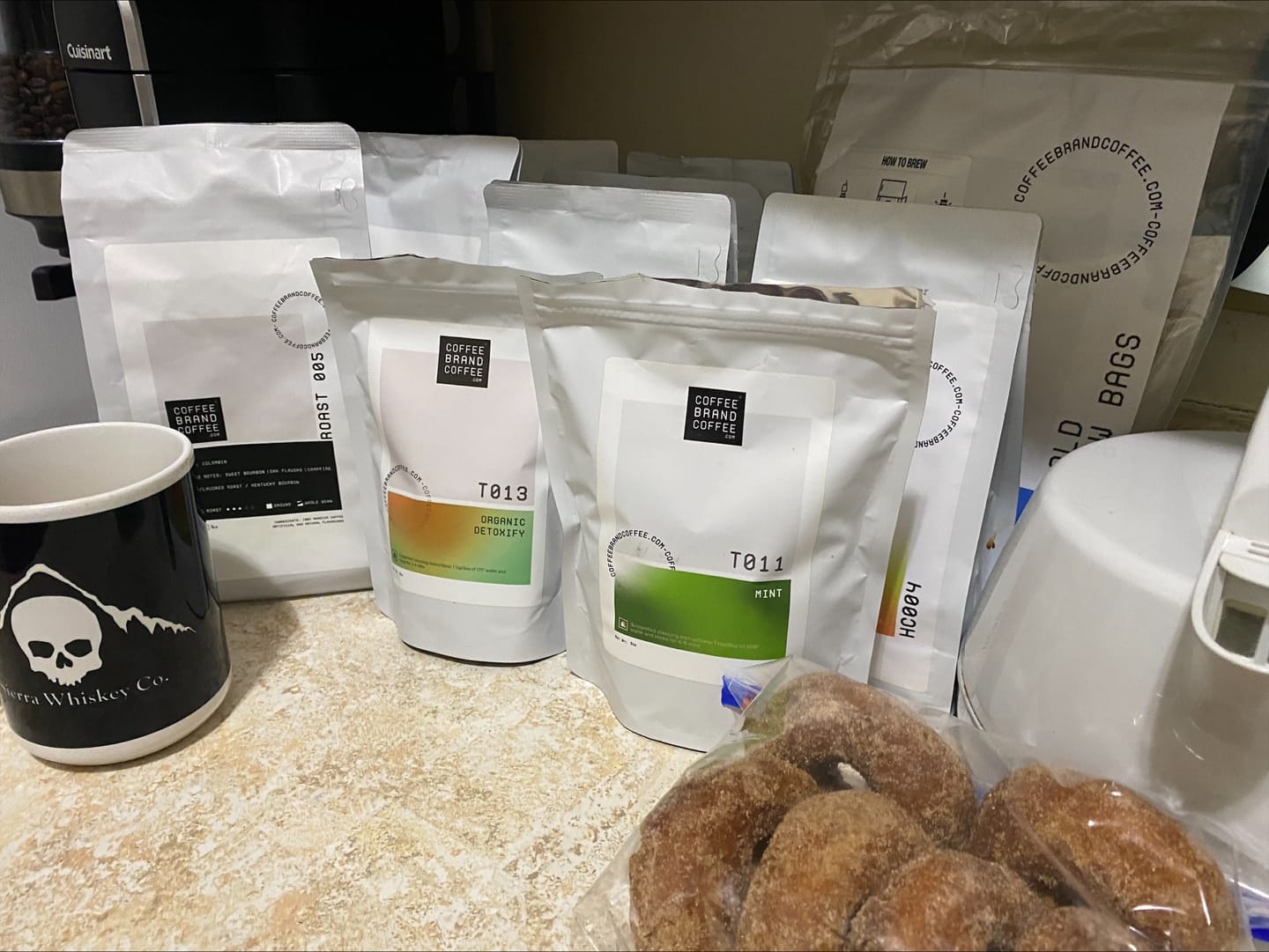 Customer photo review of Bourbon Flavored Coffee