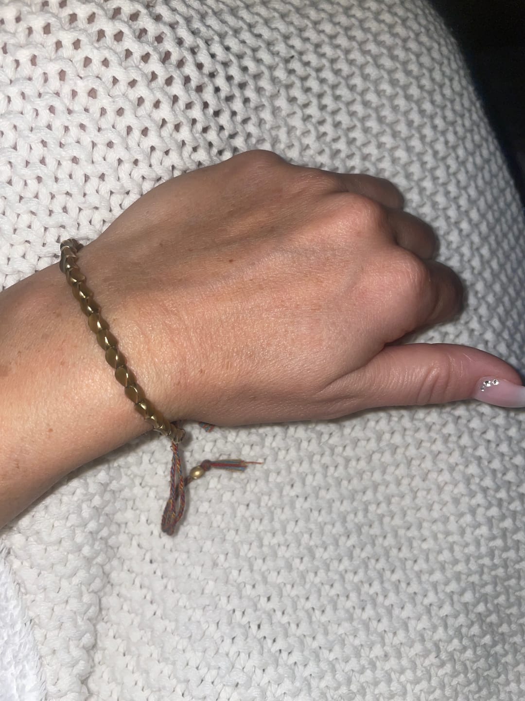 Customer photo review of Edles Tibetisches Glücksarmband