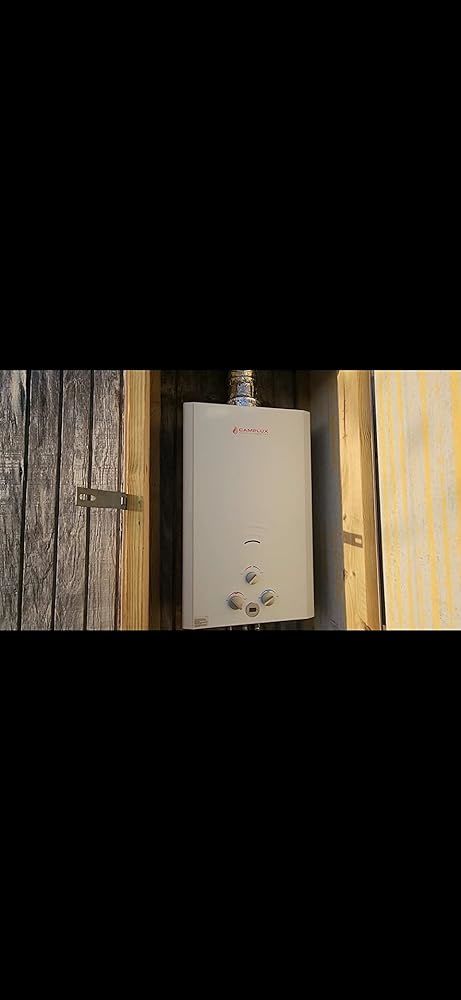 Customer photo review of Camplux 16L Outdoor 4.22 GPM Digital Display Propane Gas Tankless Water Heater