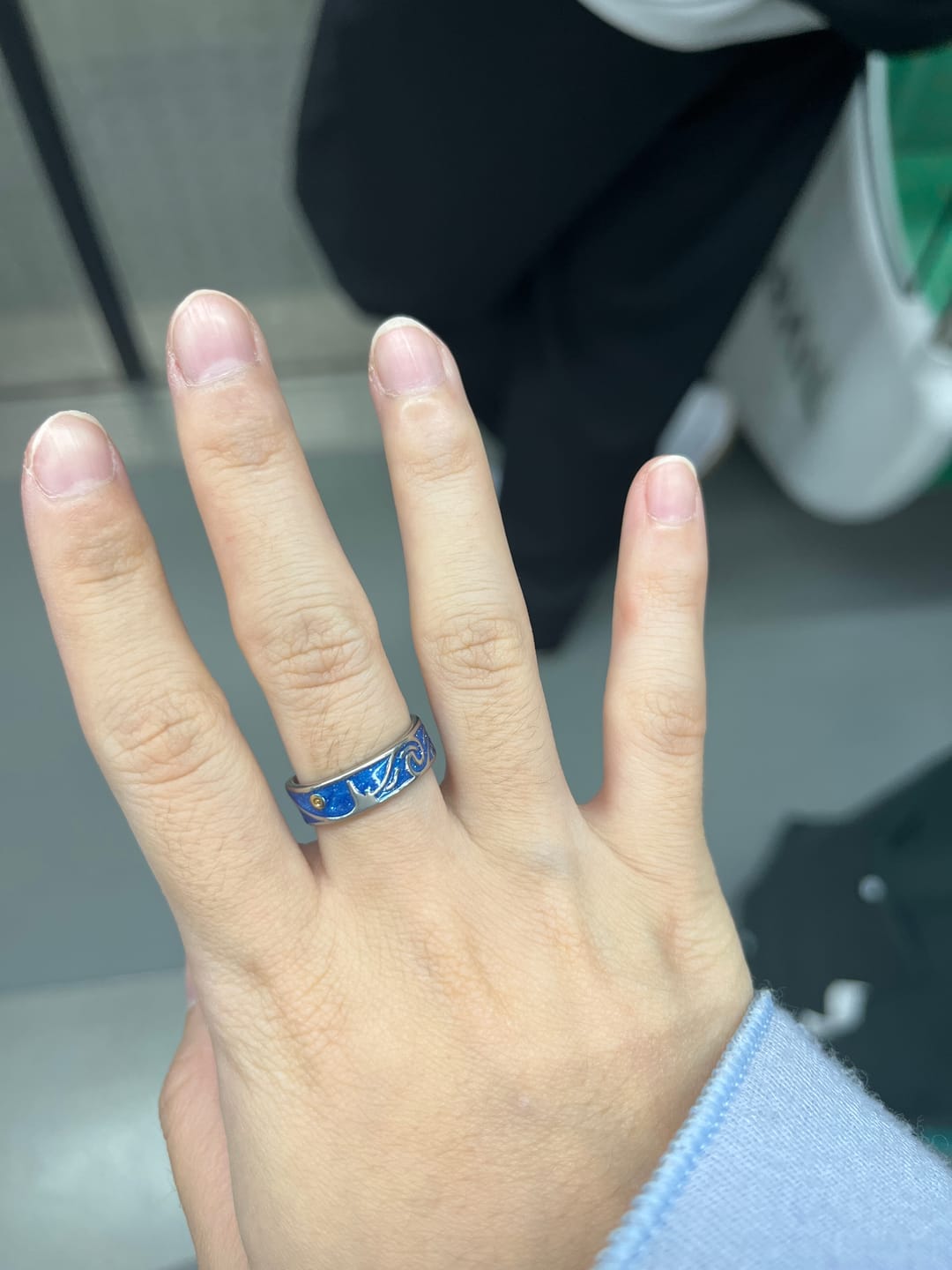 Customer photo review of Van Gogh The Starry Night Couple Rings