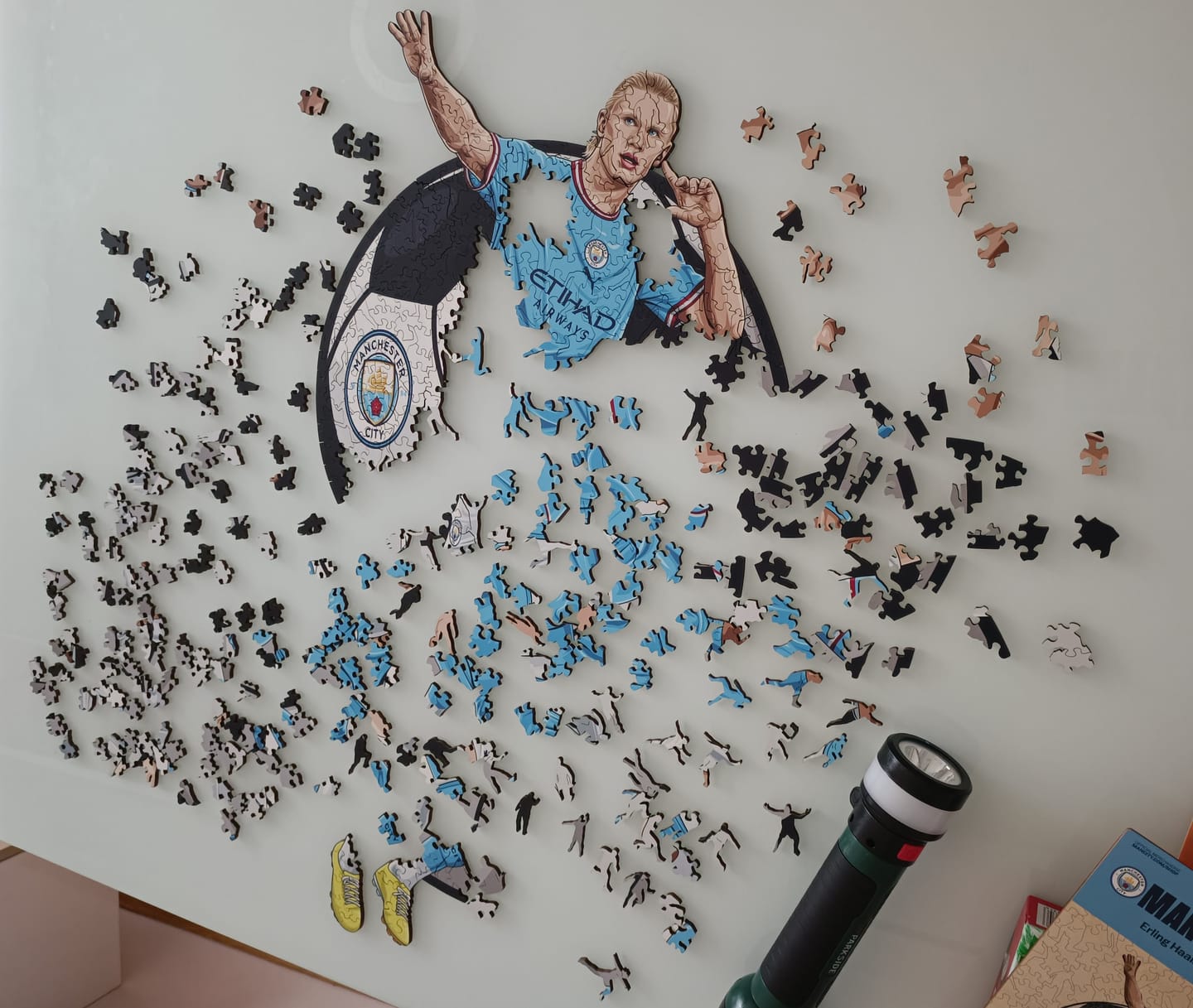 Customer photo review of Erling Haaland - Wooden Puzzle