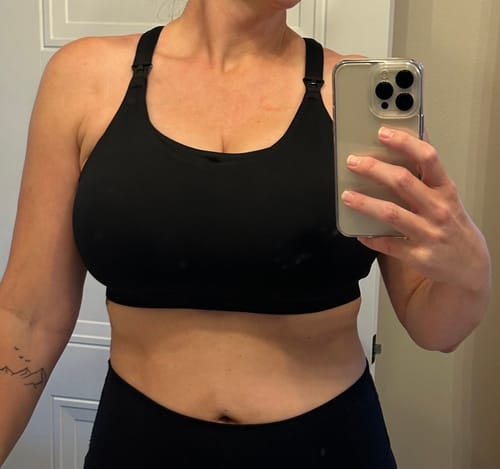 Customer photo review of Ultra Comfort Active Nursing Bra (Solid Black)