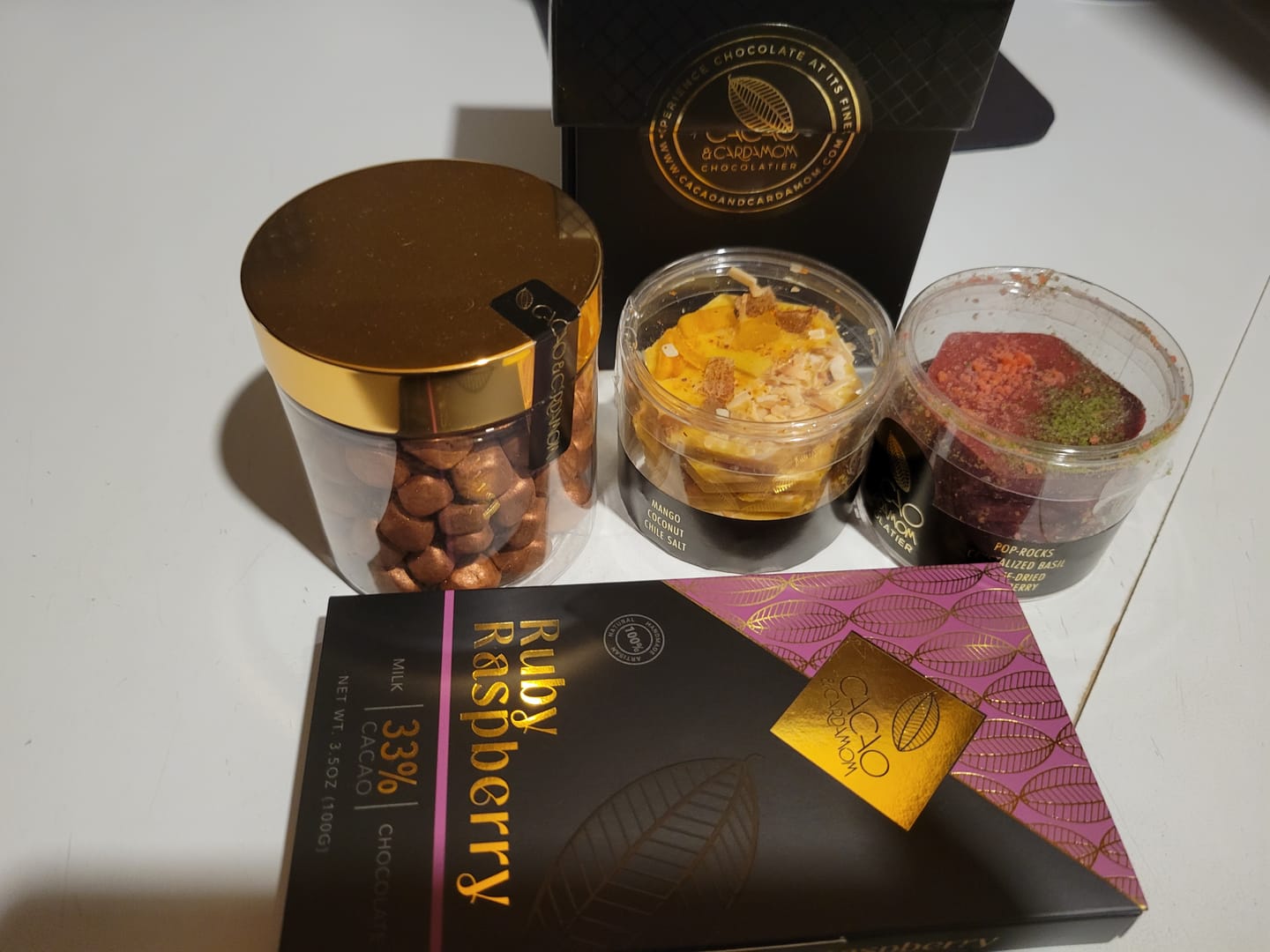 Customer photo review of Passionfruit Tajin Mendiants