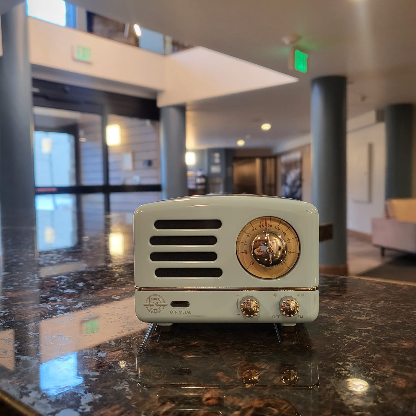 Customer photo review of MUZEN OTR Metal Wireless Portable FM Radio Bluetooth Speaker
