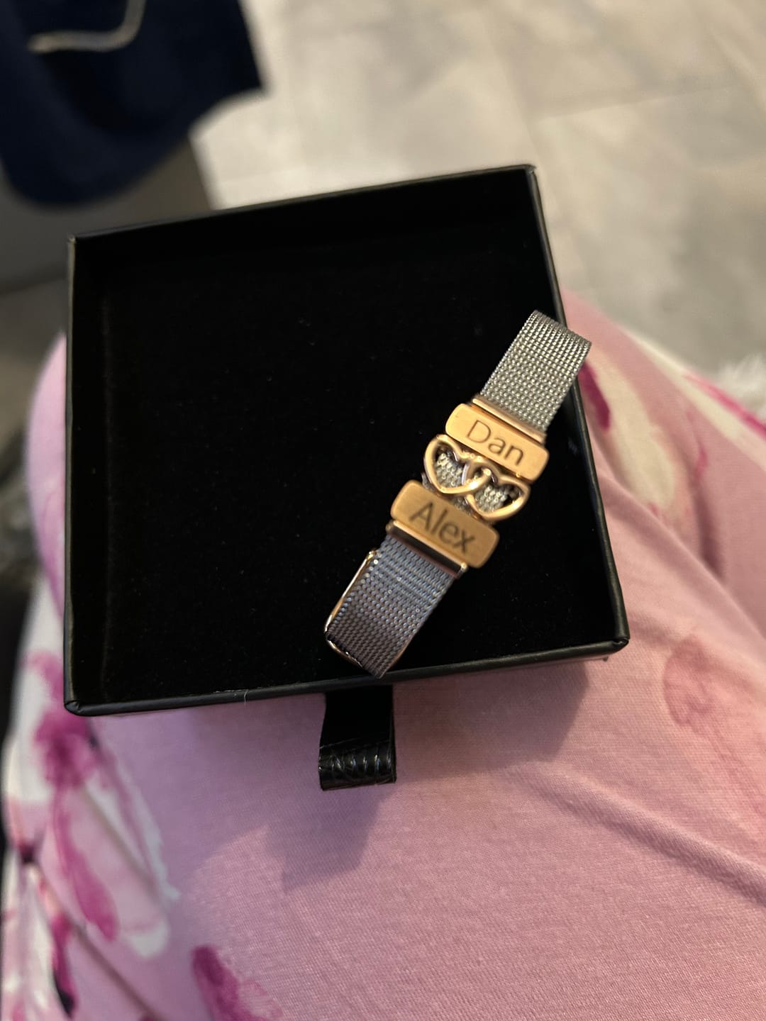 Customer photo review of Mesh bracelet silver/rosé gold