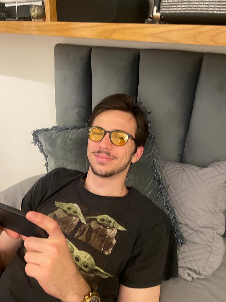 Customer photo review of blue blocker snub 4 450nm