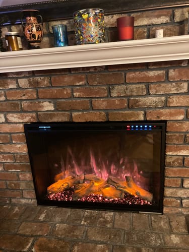 Customer photo review of Modern Flames Redstone 36" Built In Electric Firebox Insert