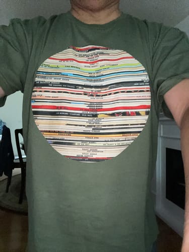 Customer photo review of Vintage Records T-Shirt