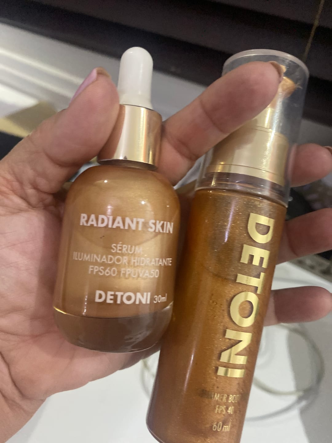 Customer photo review of RADIANT SKIN - BRONZE DROPS