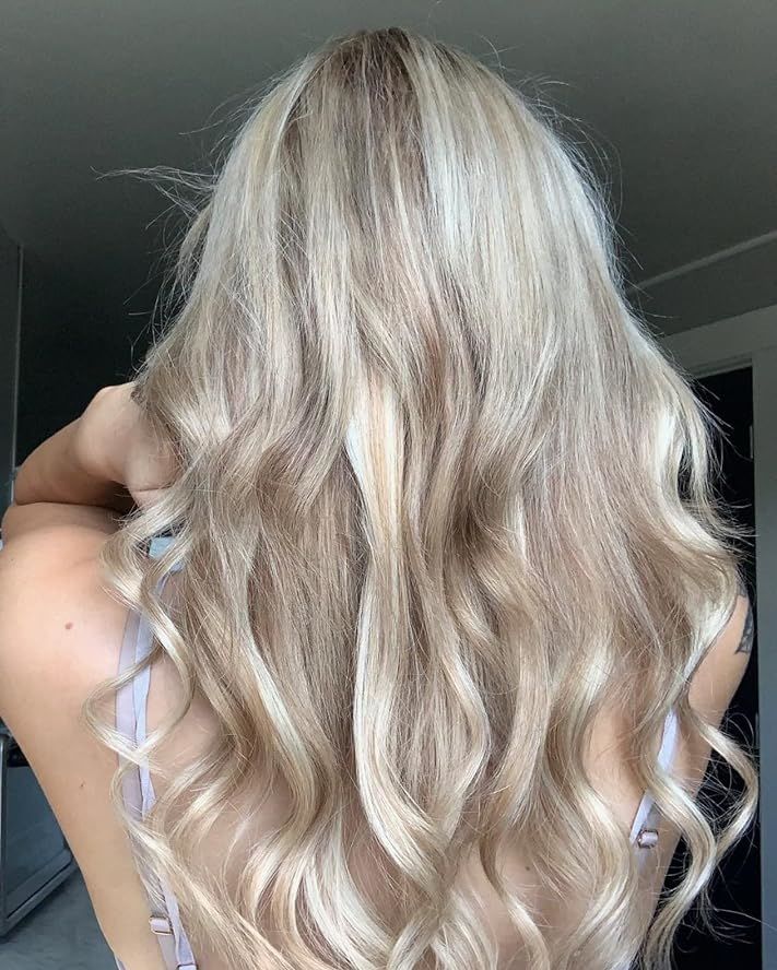 Customer photo review of [Virgin Hair] 3"*5" Hair Pieces Highlight Brown Mixed Blonde #P8/60