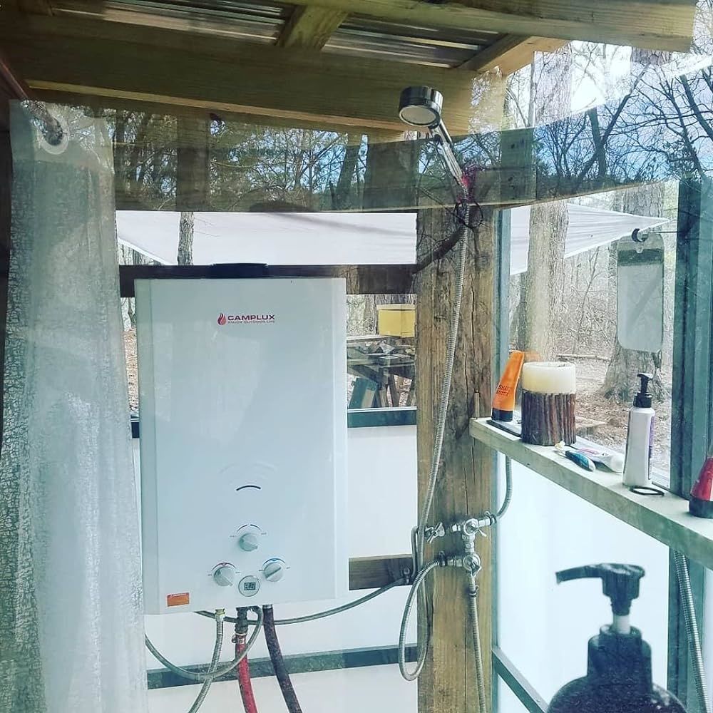 Customer photo review of Camplux 16L Outdoor 4.22 GPM Digital Display Propane Gas Tankless Water Heater
