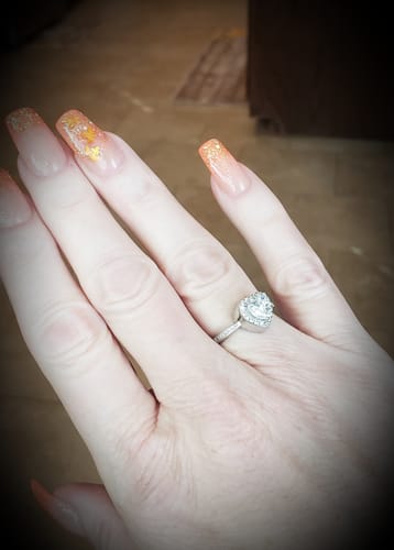 Customer photo review of Forever In My Heart Urn Ring