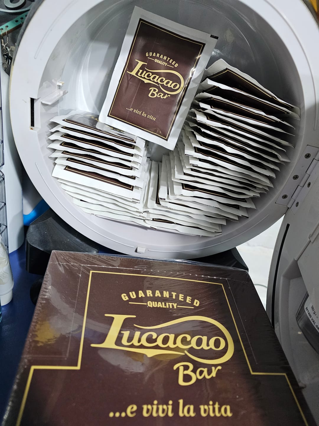 Customer photo review of Lucaffe Lucacao Bar Chocolate Caliente