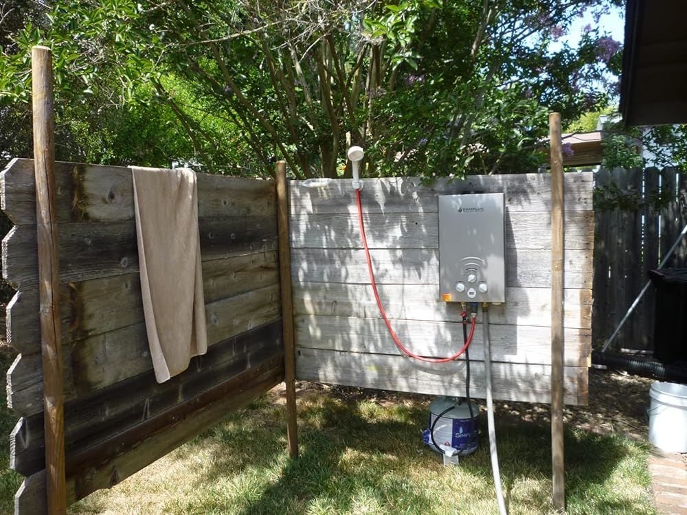 Customer photo review of Camplux 16L Outdoor 4.22 GPM Digital Display Propane Gas Tankless Water Heater