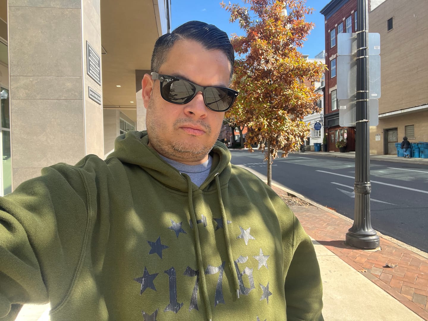 Customer photo review of 1776 Circle Stars Hoodie