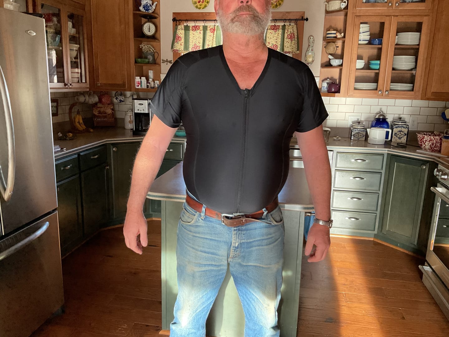 Customer photo review of Posture Shirt® For Men - Zipper