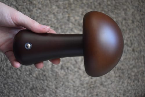 Customer photo review of Wooden Mushroom Lamps