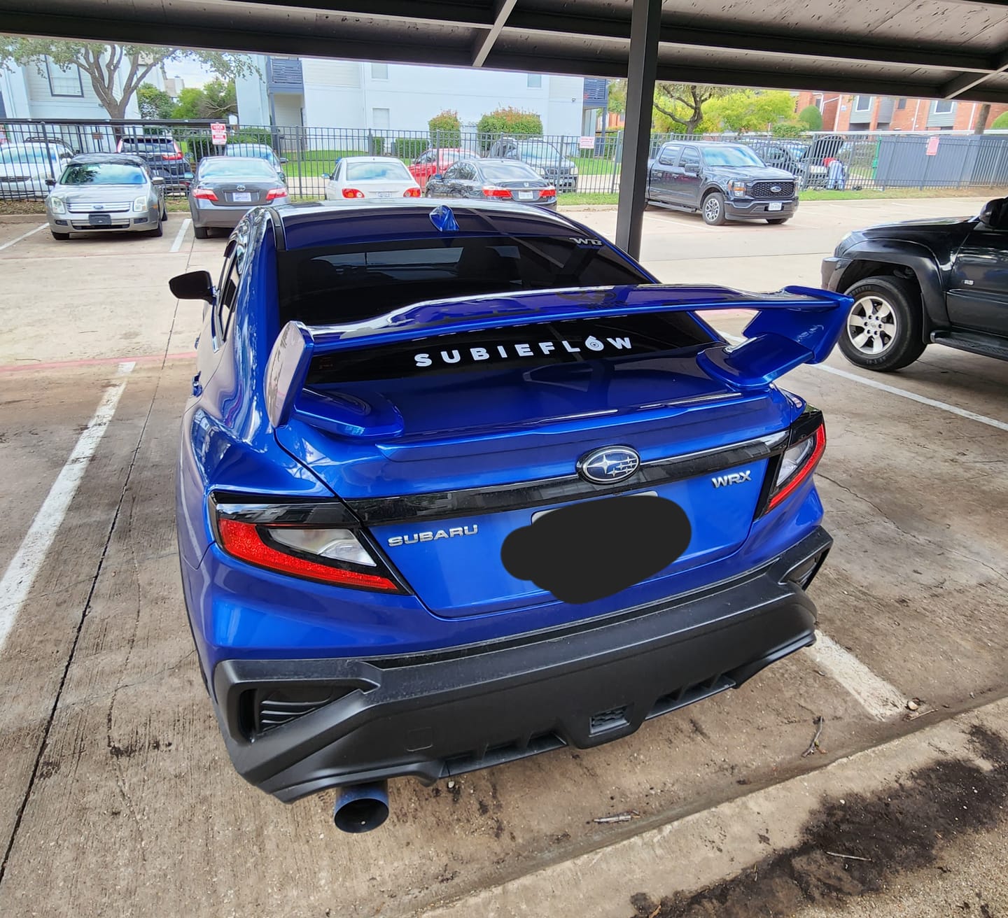 Customer photo review of SubieFlow Windshield Banners