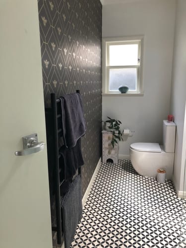 Customer photo review of Honeycomb Bee Wallpaper - 4 Colours