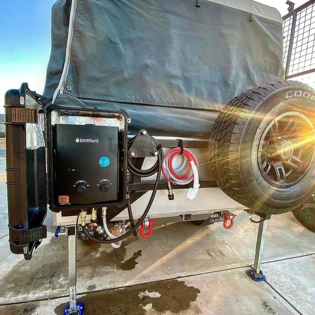 Customer photo review of Camplux Propane Off-Grid Portable Water Heater for RV, Trailer & Camper - Silver