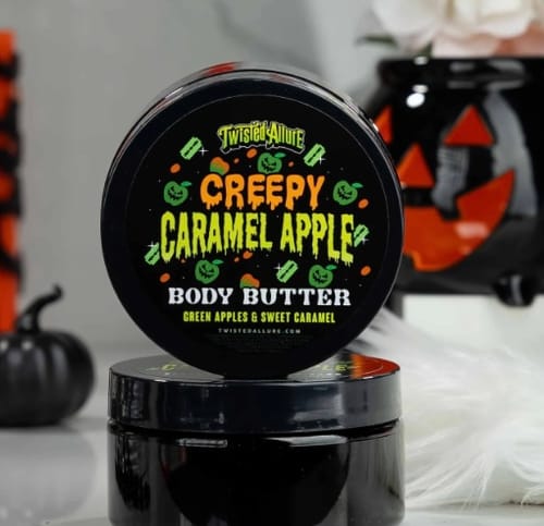 Customer photo review of Creepy Caramel Apple Body Butter