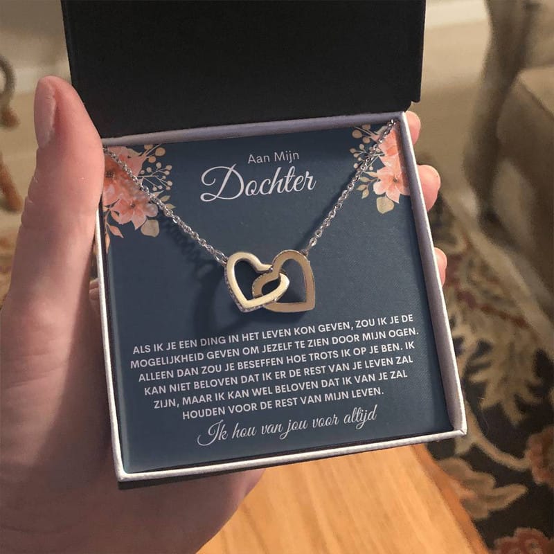 Customer photo review of Aan Mijn Dochter - Ik ben trots op je - Harten ketting