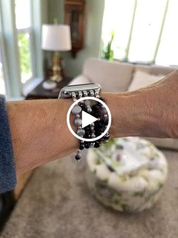 Customer video review of Ethereal Frost Stretch Apple Watch Strap