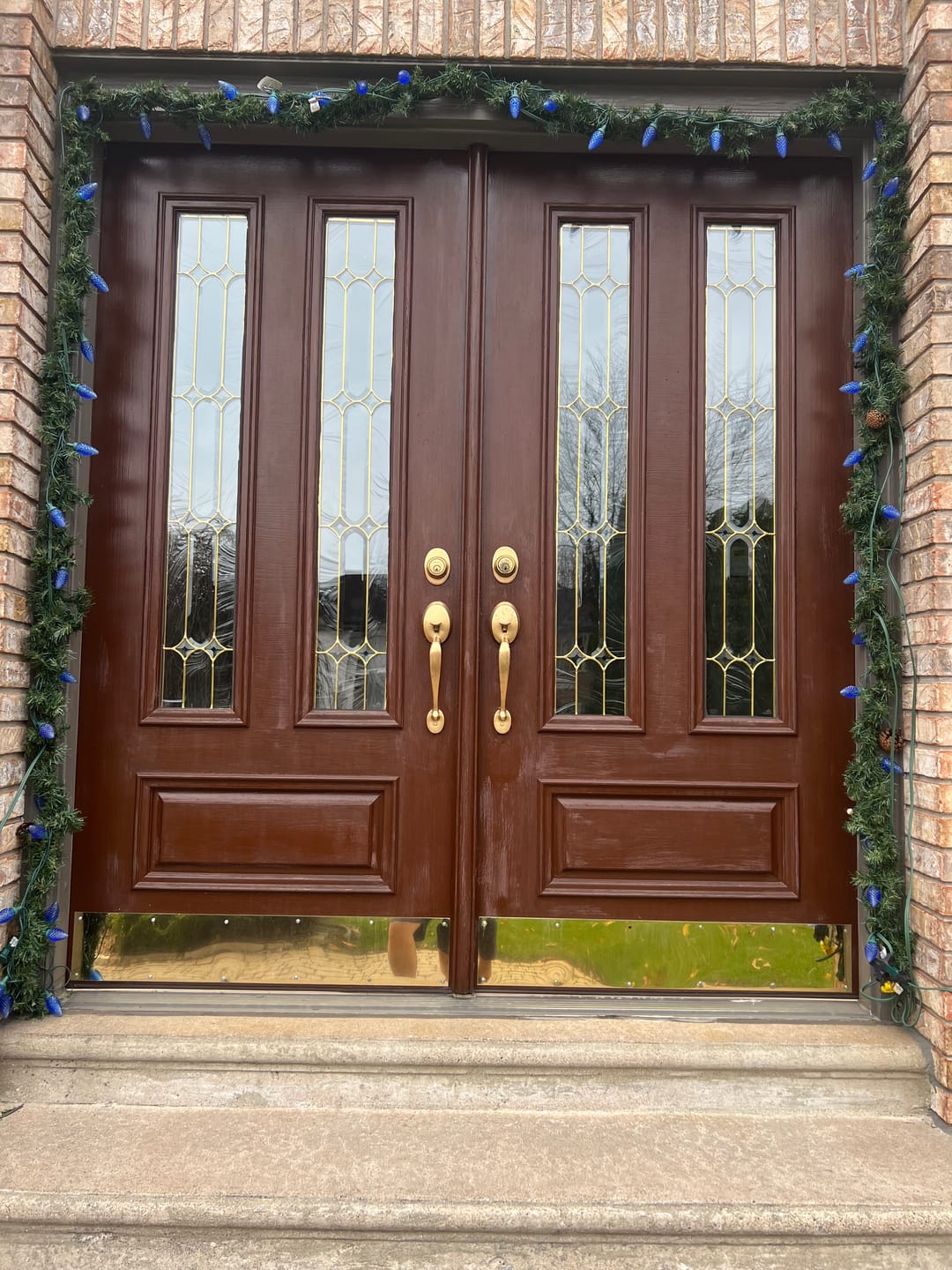 Customer photo review of 36" Pease Slide-On Fiberglass Door Sweep