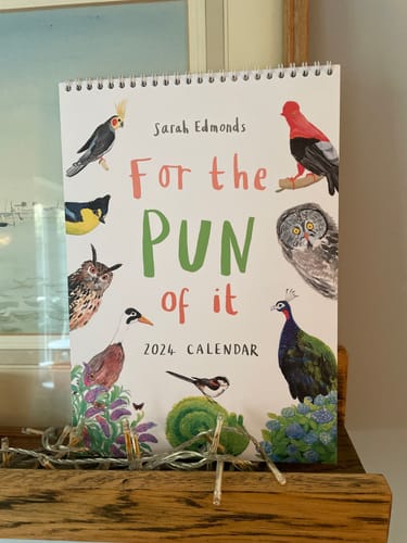 Customer photo review of 2024 'For The Pun Of It' Cheeky Wall Calendar